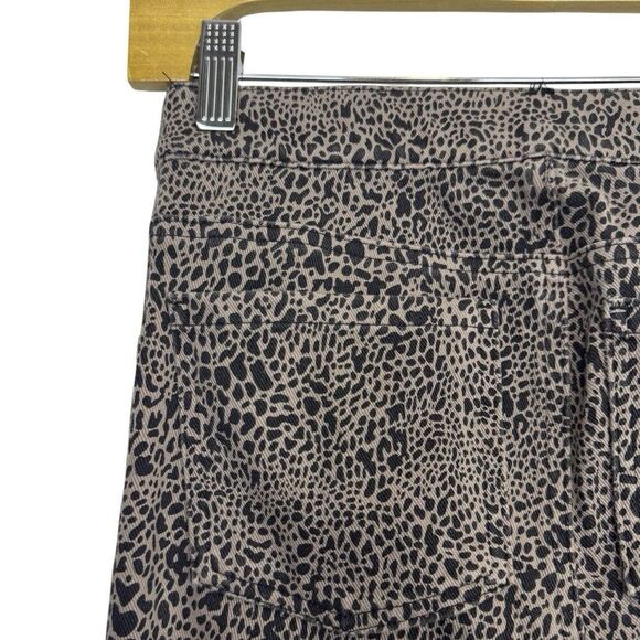 SPANX Jean-ish Ankle Leggings Jeans Size S Dots Animal Print Brown Black 20018R - Picture 7 of 12